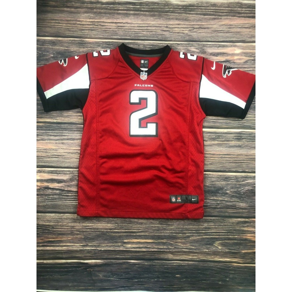 Nike Football Jersey Kids Large Red Matt Ryan Atlanta Falcons #2 NFL
